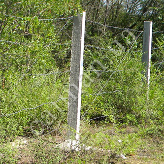 Fence of Egoza wire-reinforced barbed tape